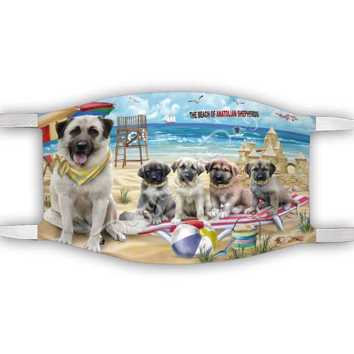 Pet Friendly Beach Anatolian Shepherd Dogs Face Mask FM49065