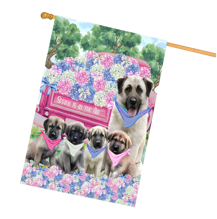Anatolian Shepherd Dogs House Flag: Explore a Variety of Personalized Designs, Double-Sided, Weather Resistant, Custom, Home Outside Yard Decor for Dog and Pet Lovers