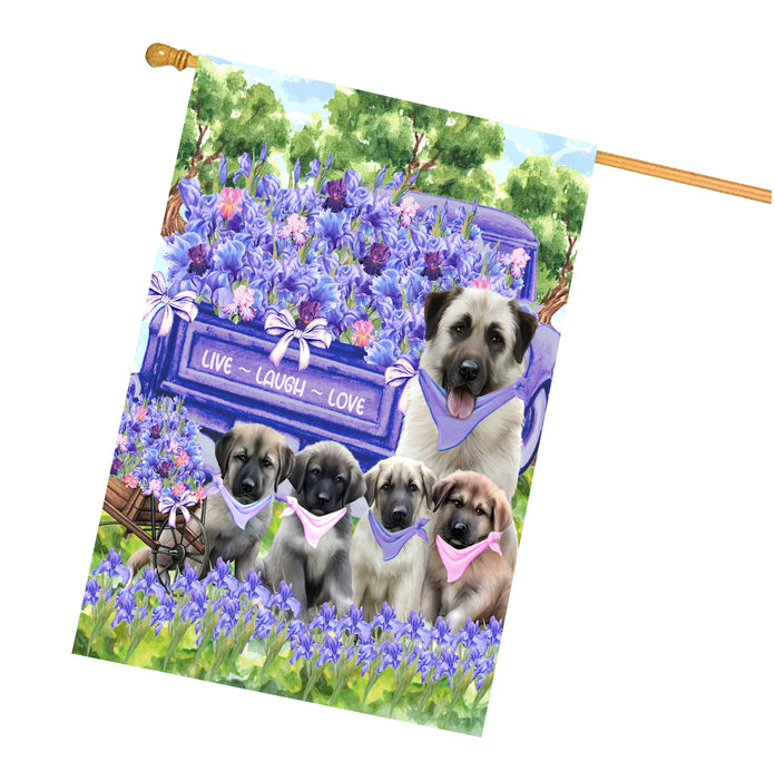 Anatolian Shepherd Dogs House Flag for Dog and Pet Lovers, Explore a Variety of Designs, Custom, Personalized, Weather Resistant, Double-Sided, Home Outside Yard Decor