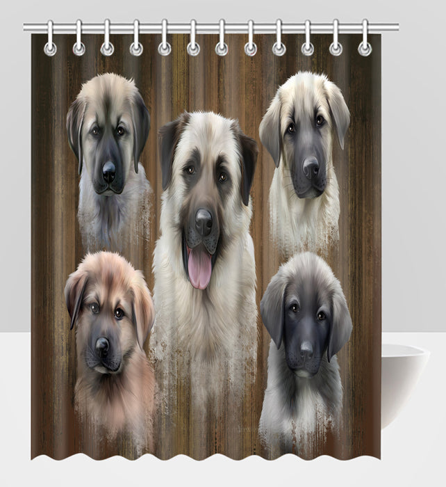 Rustic Anatolian Shepherd Dogs Shower Curtain
