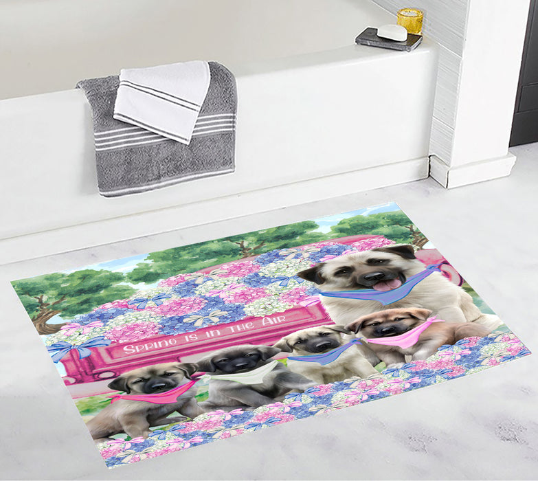 Anatolian Shepherd Anti-Slip Bath Mat, Explore a Variety of Designs, Soft and Absorbent Bathroom Rug Mats, Personalized, Custom, Dog and Pet Lovers Gift