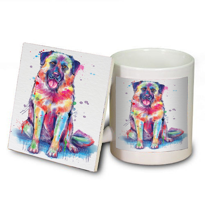 Watercolor Anatolian Shepherd Dog Coasters Set of 4 CSTA57648