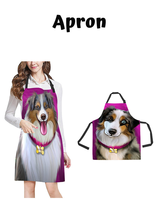 Add Your PERSONALIZED PET Painting Portrait on Apron
