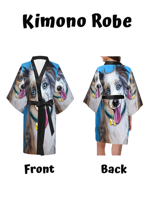 Add Your PERSONALIZED PET Painting Portrait on Kimono Robe
