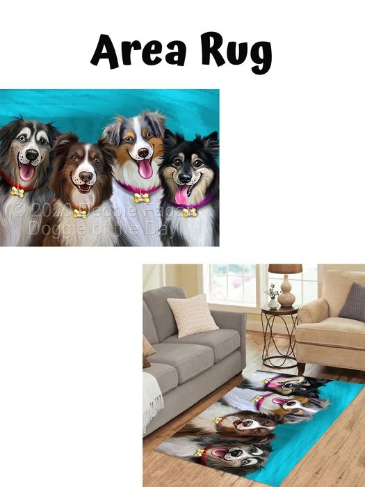 Add Your PERSONALIZED PET Painting Portrait on Area Rug