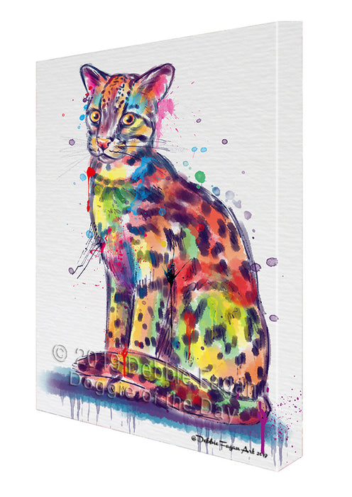 Watercolor Asian Leopard Cat Canvas Print Wall Art Décor CVS141749