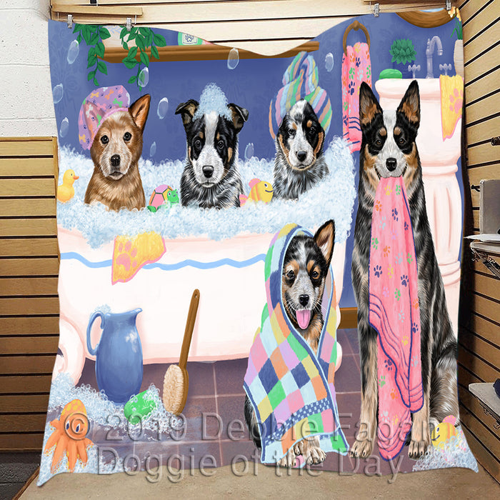 Rub A Dub Dogs In A Tub Australian Cattle Dogs Quilt