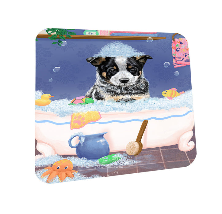 Rub A Dub Dog In A Tub Australian Cattle Dog Coasters Set of 4 CST57252