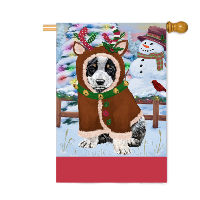 Personalized Gingerbread Candyfest Australian Cattle Dog Custom House Flag FLG63691