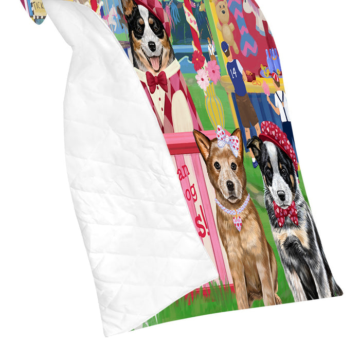 Carnival Kissing Booth Australian Cattle Dogs Quilt