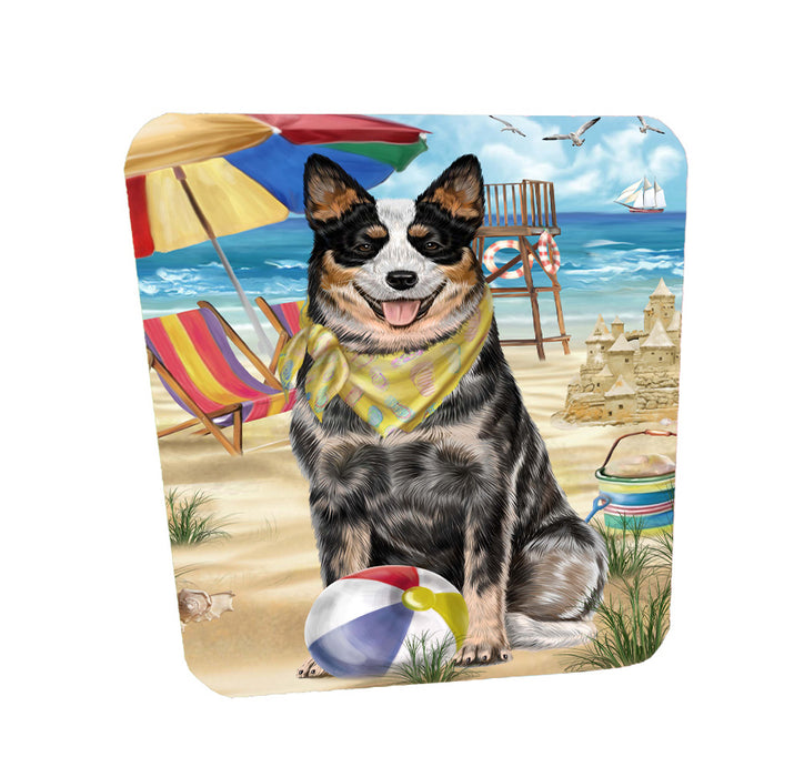 Pet Friendly Beach Australian Cattle Dog Coasters Set of 4 CSTA58122