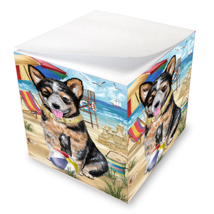 Pet Friendly Beach Australian Cattle Dog Note Cube NOC-DOTD-A57164