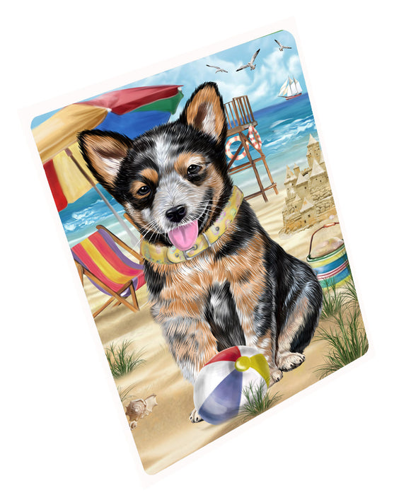 Pet Friendly Beach Australian Cattle Dog Cutting Board - For Kitchen - Scratch & Stain Resistant - Designed To Stay In Place - Easy To Clean By Hand - Perfect for Chopping Meats, Vegetables, CA82462