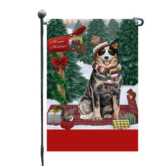 Personalized Merry Christmas Woodland Sled  Australian Cattle Dog Custom Garden Flags GFLG-DOTD-A61475