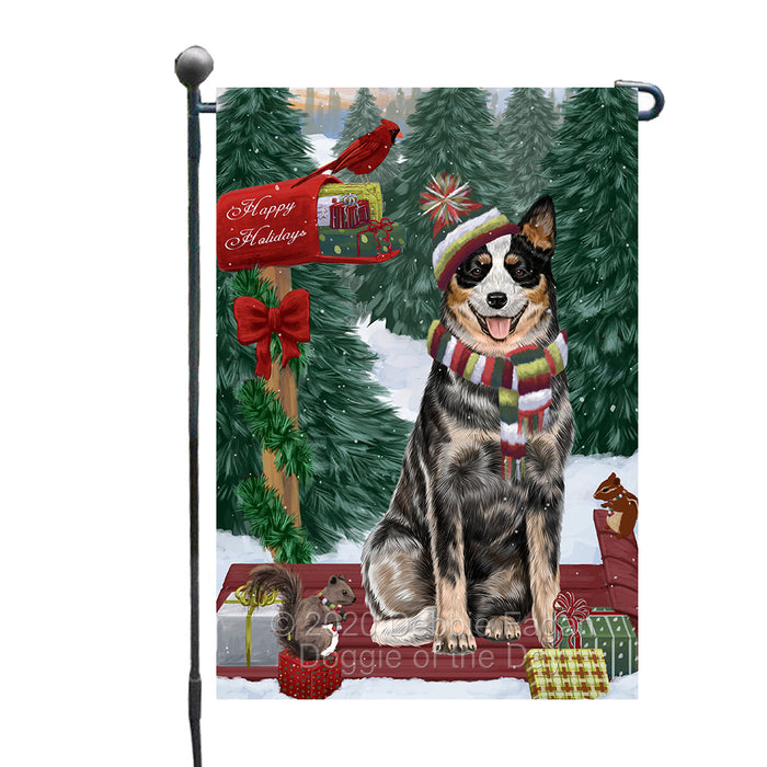 Christmas Woodland Sled Australian Cattle Dog Garden Flags Outdoor Decor for Homes and Gardens Double Sided Garden Yard Spring Decorative Vertical Home Flags Garden Porch Lawn Flag for Decorations GFLG68378