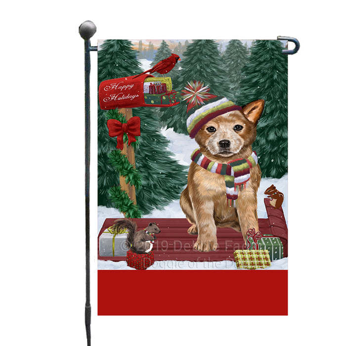 Personalized Merry Christmas Woodland Sled  Australian Cattle Dog Custom Garden Flags GFLG-DOTD-A61476