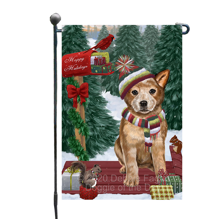 Christmas Woodland Sled Australian Cattle Dog Garden Flags Outdoor Decor for Homes and Gardens Double Sided Garden Yard Spring Decorative Vertical Home Flags Garden Porch Lawn Flag for Decorations GFLG68379