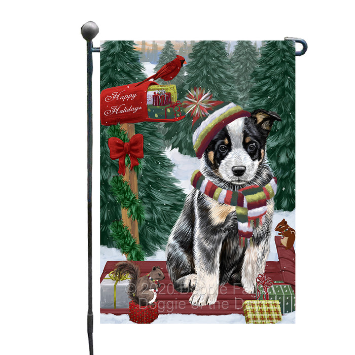 Christmas Woodland Sled Australian Cattle Dog Garden Flags Outdoor Decor for Homes and Gardens Double Sided Garden Yard Spring Decorative Vertical Home Flags Garden Porch Lawn Flag for Decorations GFLG68380