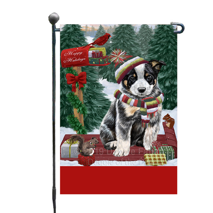 Personalized Merry Christmas Woodland Sled  Australian Cattle Dog Custom Garden Flags GFLG-DOTD-A61477