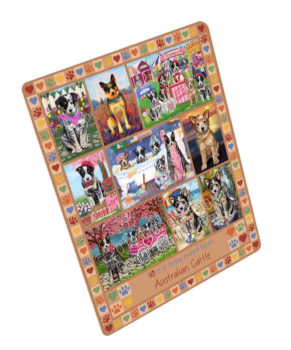 Love is Being Owned Australian Cattle Dog Beige Small Magnet MAG76355