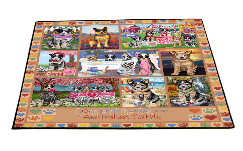 Love is Being Owned Australian Cattle Dog Beige Floormat FLMS55015