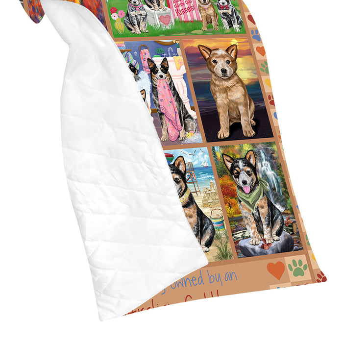 Love is Being Owned Australian Cattle Dog Beige Quilt