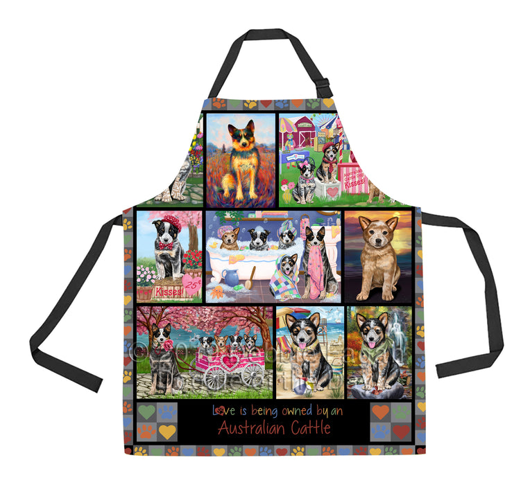 Love is Being Owned Australian Cattle Dog Grey Apron