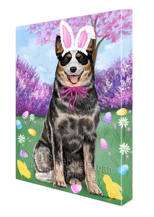 Australian Cattle Dog Easter Holiday Canvas Wall Art CVS56910