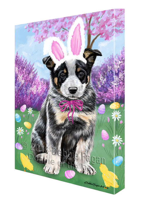 Australian Cattle Dog Easter Holiday Canvas Wall Art CVS56919