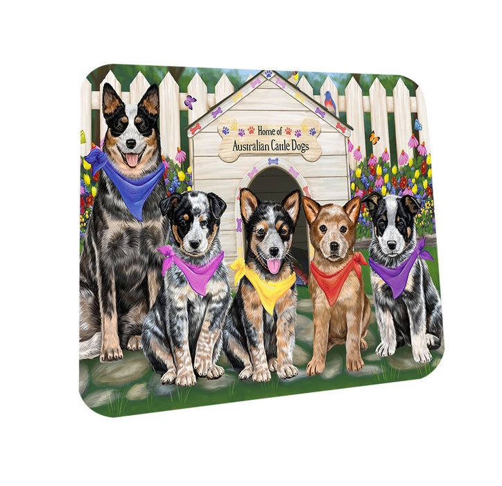 Spring Dog House Australian Cattle Dogs Coasters Set of 4 CST49724
