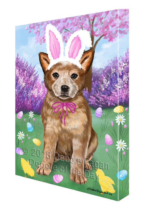 Australian Cattle Dog Easter Holiday Canvas Wall Art CVS56928