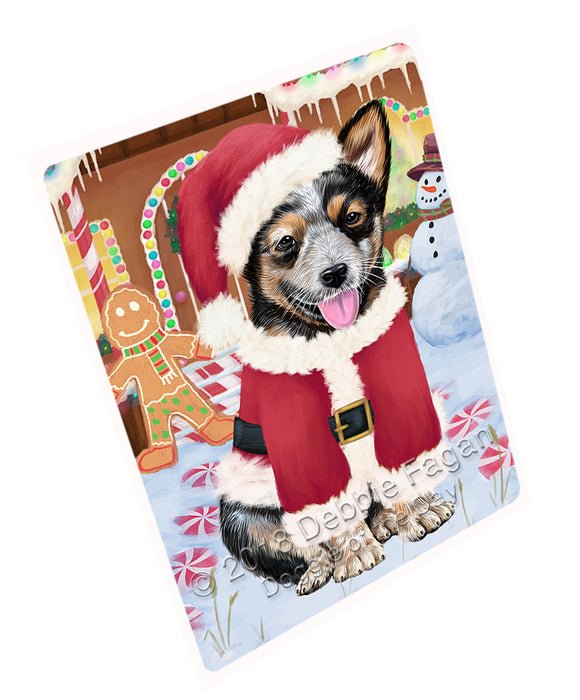 Christmas Gingerbread House Candyfest Australian Cattle Dog Large Refrigerator / Dishwasher Magnet RMAG99138