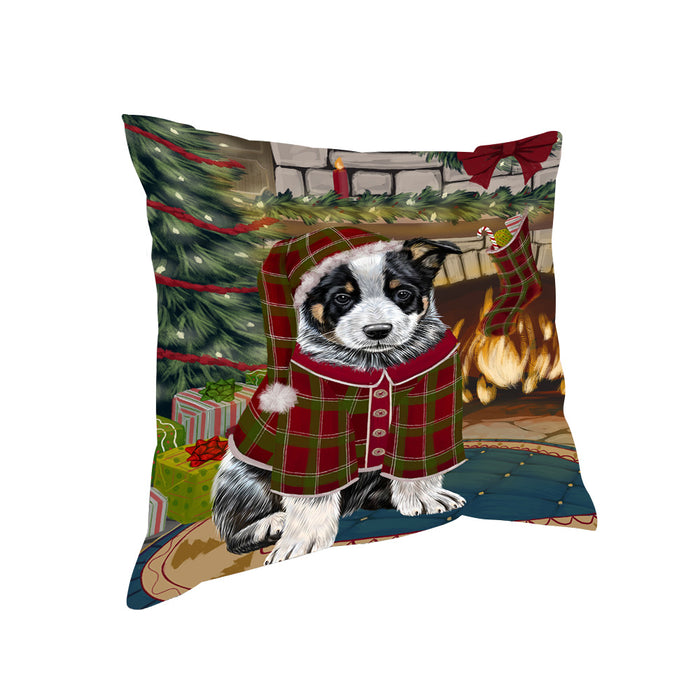 The Stocking was Hung Australian Cattle Dog Pillow PIL69616