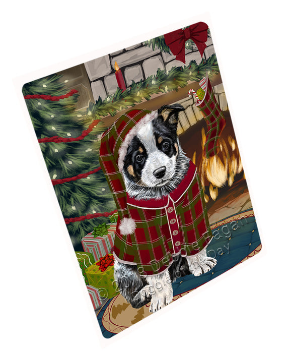 The Stocking was Hung Australian Cattle Dog Large Refrigerator / Dishwasher Magnet RMAG93300