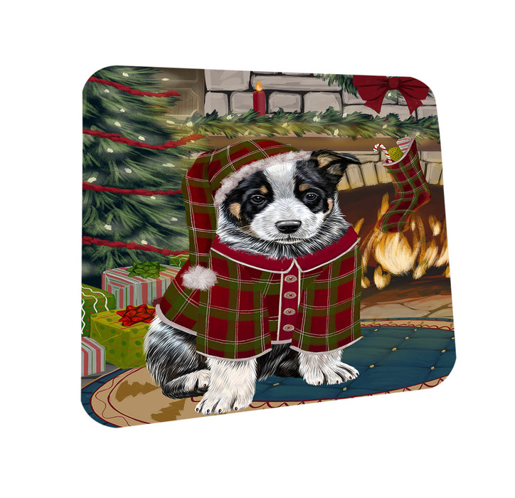 The Stocking was Hung Australian Cattle Dog Coasters Set of 4 CST55130