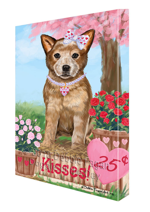 Rosie 25 Cent Kisses Australian Cattle Dog Canvas Print Wall Art Décor CVS124397