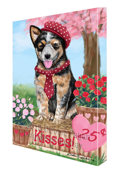 Rosie 25 Cent Kisses Australian Cattle Dog Canvas Print Wall Art Décor CVS124406