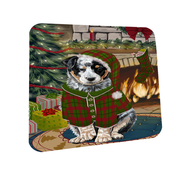 The Stocking was Hung Australian Cattle Dog Coasters Set of 4 CST55131