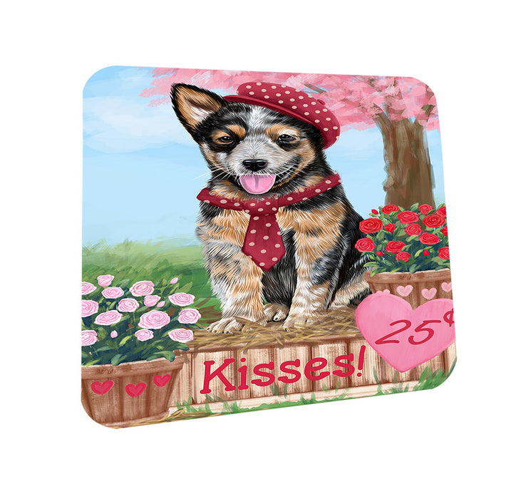 Rosie 25 Cent Kisses Australian Cattle Dog Coasters Set of 4 CST55756