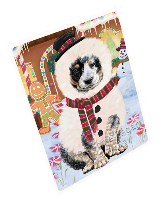 Christmas Gingerbread House Candyfest Australian Cattle Dog Magnet MAG73577 (Small 5.5" x 4.25")