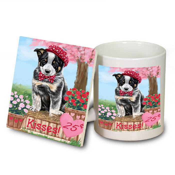 Rosie 25 Cent Kisses Australian Cattle Dog Mug and Coaster Set MUC55791