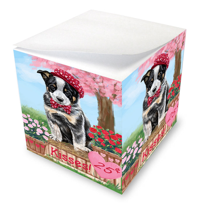 Rosie 25 Cent Kisses Australian Cattle Dog Note Cube NOC53871