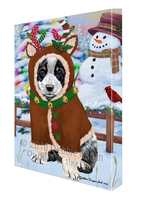 Christmas Gingerbread House Candyfest Australian Cattle Dog Canvas Print Wall Art Décor CVS127547