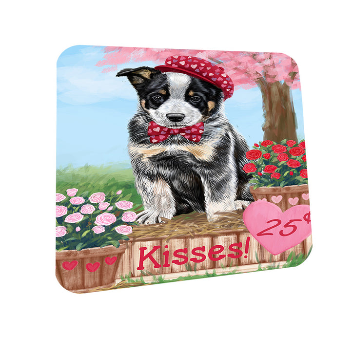 Rosie 25 Cent Kisses Australian Cattle Dog Coasters Set of 4 CST55757
