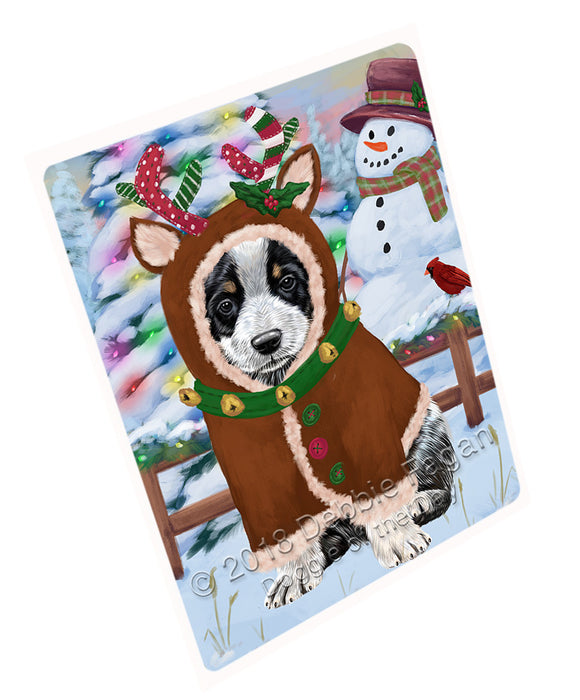 Christmas Gingerbread House Candyfest Australian Cattle Dog Large Refrigerator / Dishwasher Magnet RMAG99150