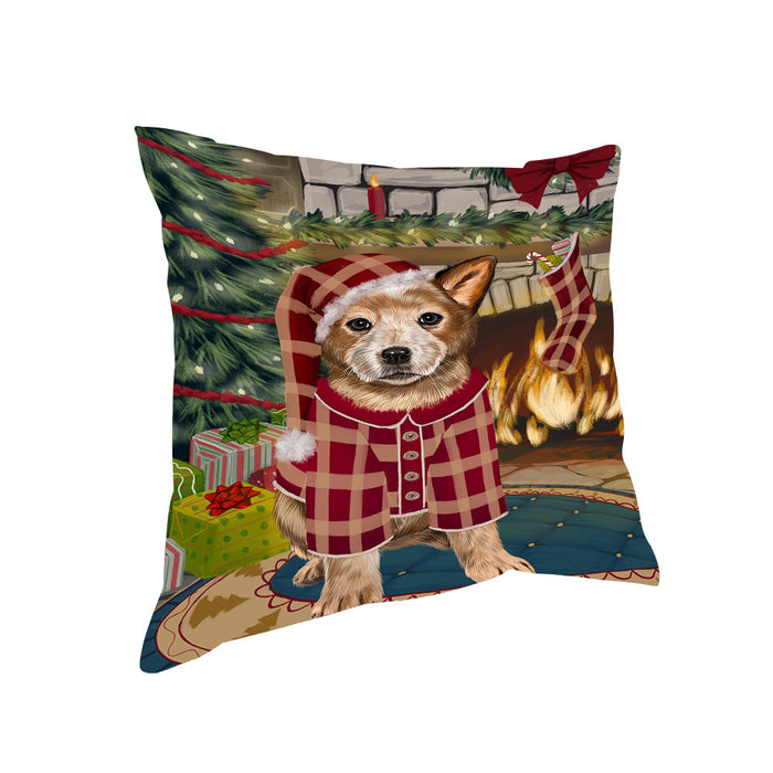 The Stocking was Hung Australian Cattle Dog Pillow PIL69624