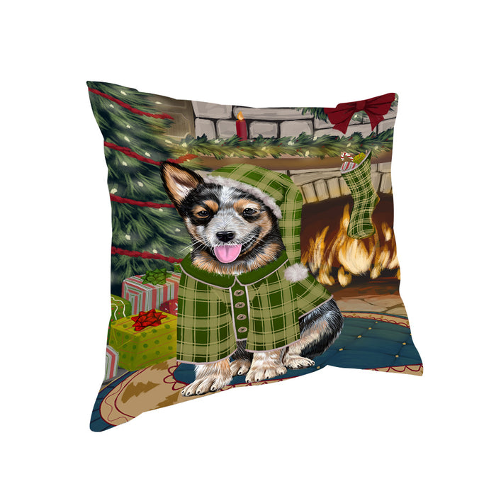The Stocking was Hung Australian Cattle Dog Pillow PIL69628