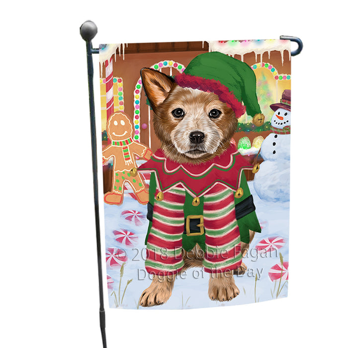 Christmas Gingerbread House Candyfest Australian Cattle Dog Garden Flag GFLG56696