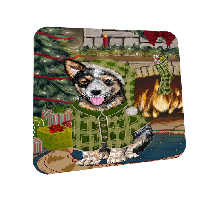 The Stocking was Hung Australian Cattle Dog Coasters Set of 4 CST55133