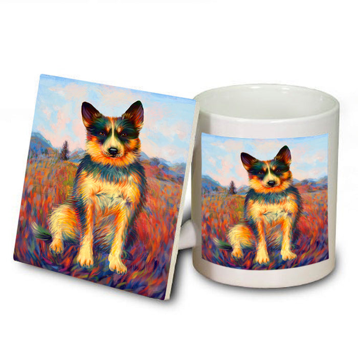 Mystic Blaze Australian Cattle Dog Mug and Coaster Set MUC53562
